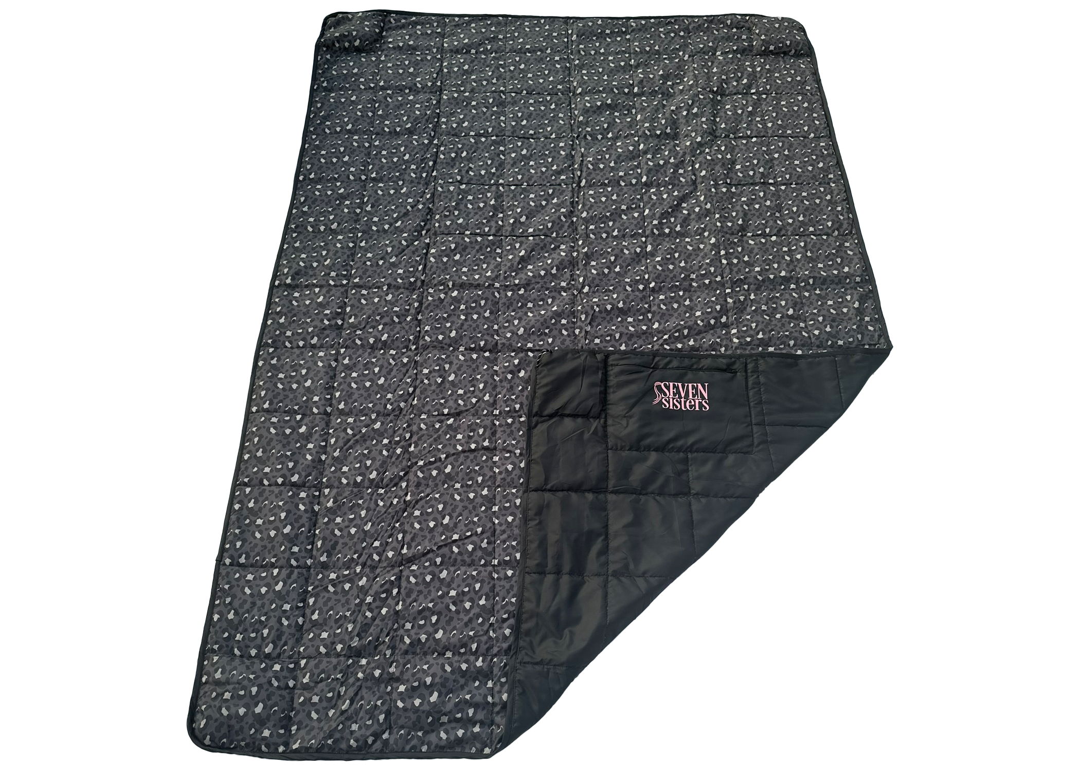 Sammie Snug - Weighted & Waterproof Outdoor Blanket (Black Leopard)