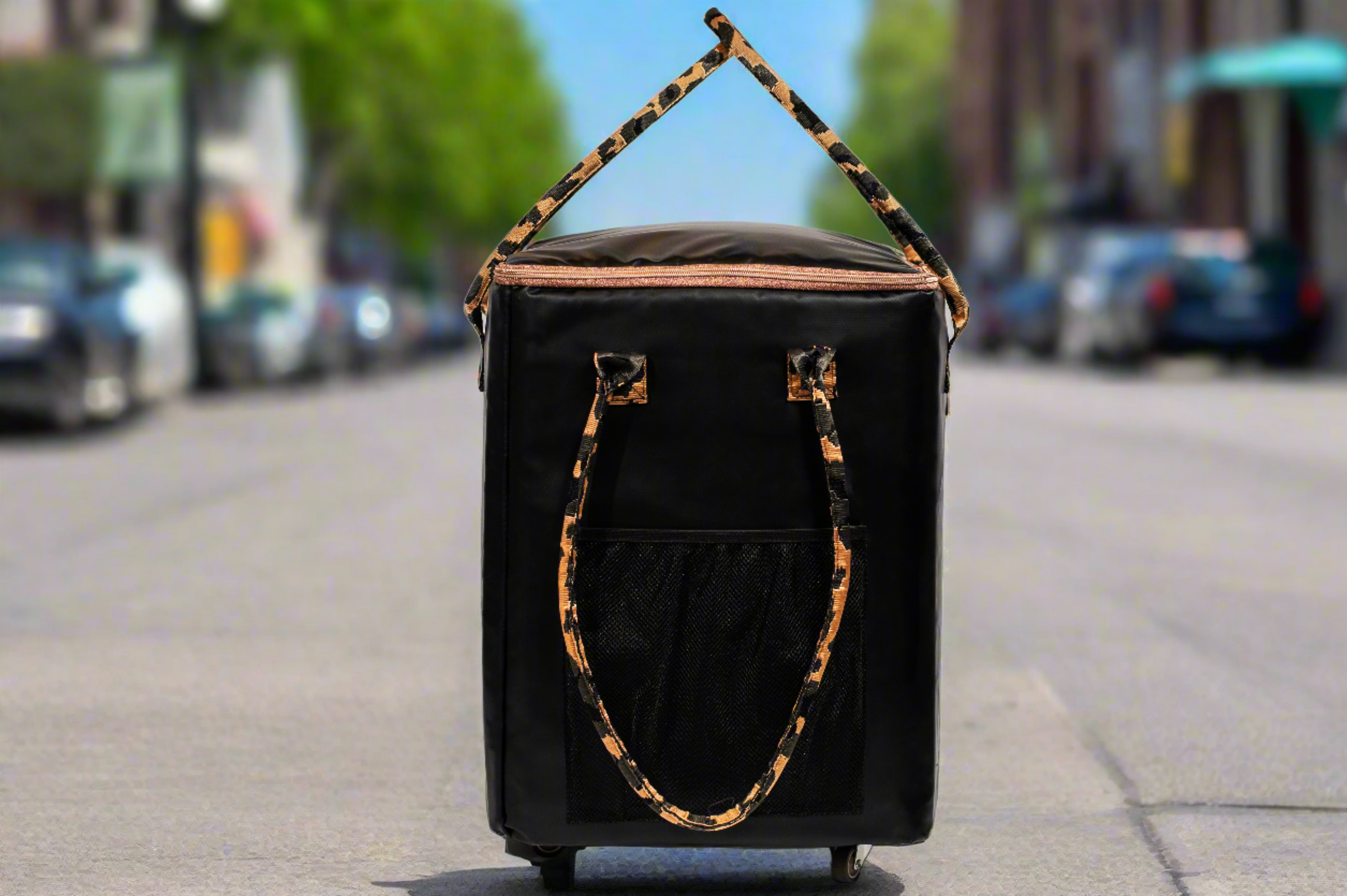 Ellie, the Rolling Tote by Seven Sisters is the ultimate companion for busy women on the go. With its stylish design and convenient wheels, this tote is perfect for shopping, pool days, or any other activity that requires you to be on the move. Stay organized and stylish with Ellie, the Rolling Tote by Seven Sisters.